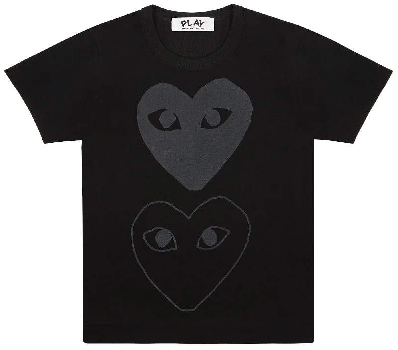 2 Hearts On Front And Back Tee Women