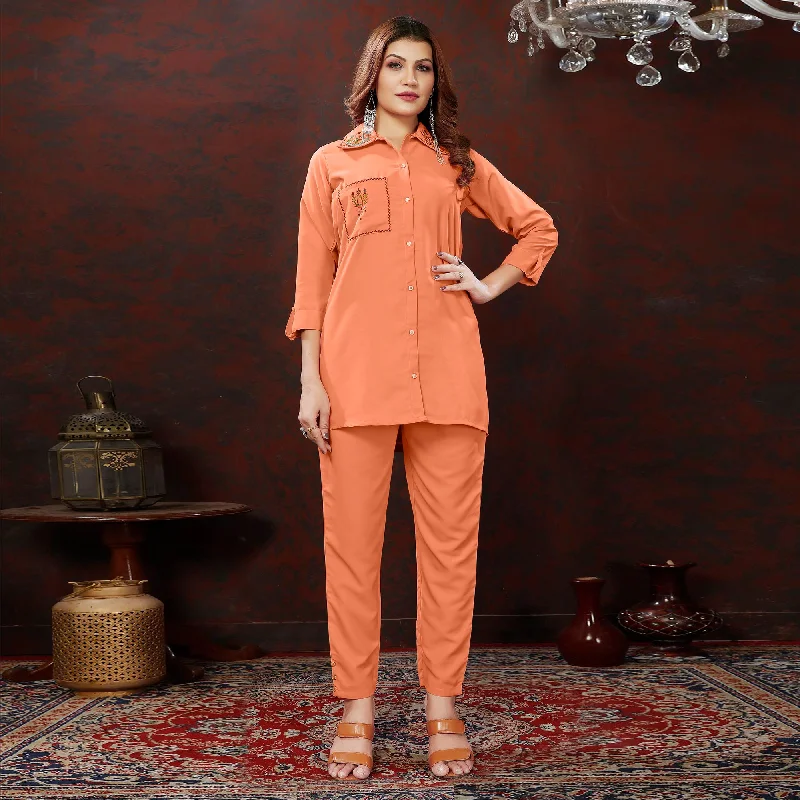 peach-embroidered-cotton-blend-co-ord-set