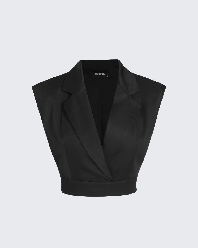 set-of-two-solid-high-waist-pleated-pants-with-tailored-vest-style-top-in-black