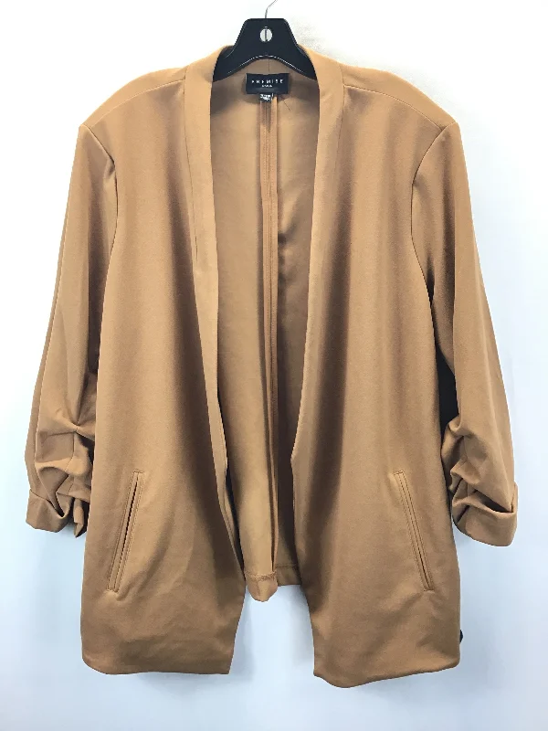 Brown Blazer Premise, Size 1x