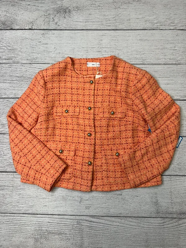 Orange Blazer Mango, Size 1x