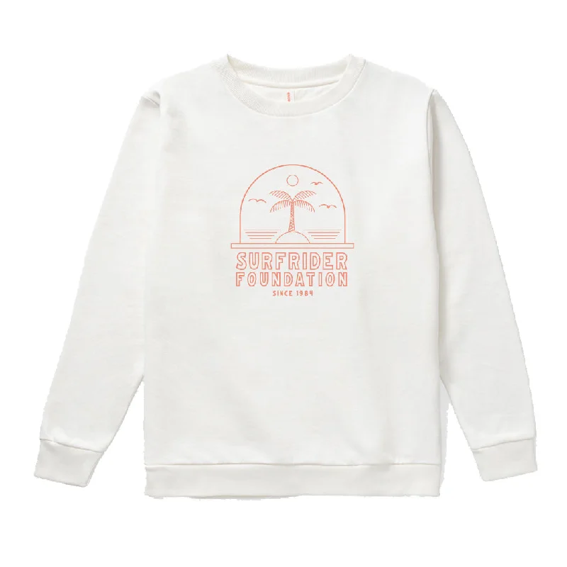 Clean Lines White Crew Sweater