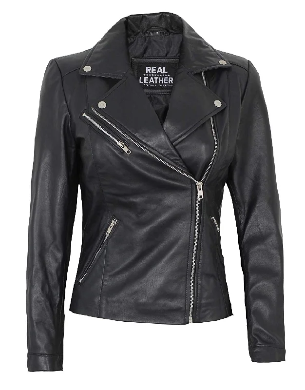 Asymmetrical Womens Leather Jacket