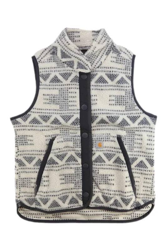 Carhartt Women's Relaxed Fit Fleece Snap-Front Vest