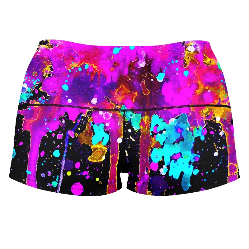 abstract-2-high-waisted-womens-shorts