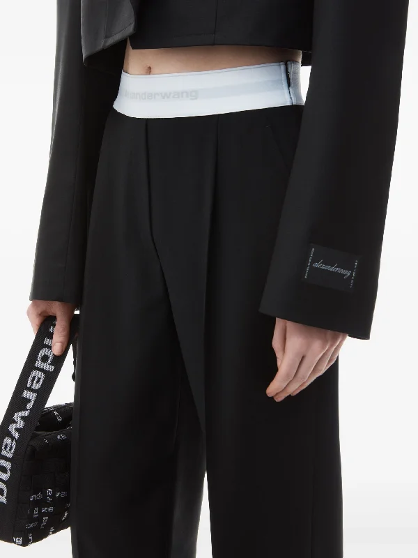 alexander-wang-high-waist-pleated-pant-with-logo-elastic-pants-600056372blk