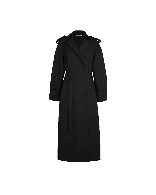 ANNIE TRENCH COAT  BLACK