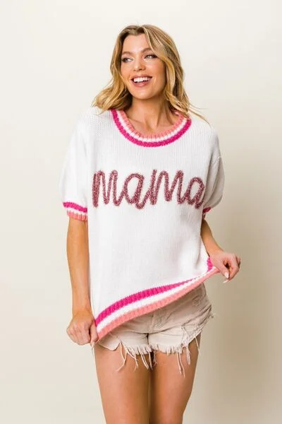 bibi-mama-contrast-trim-short-sleeve-sweater