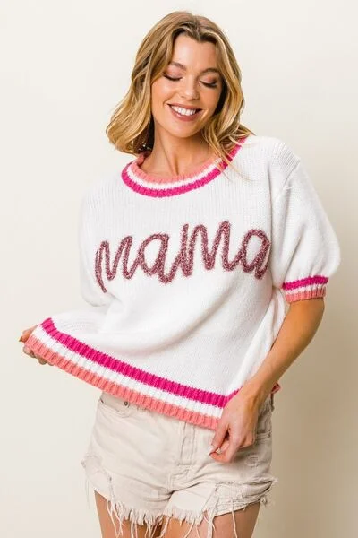 bibi-mama-contrast-trim-short-sleeve-sweater