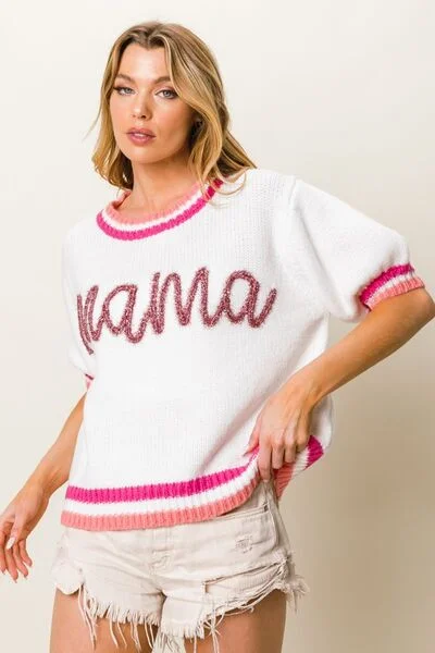 bibi-mama-contrast-trim-short-sleeve-sweater