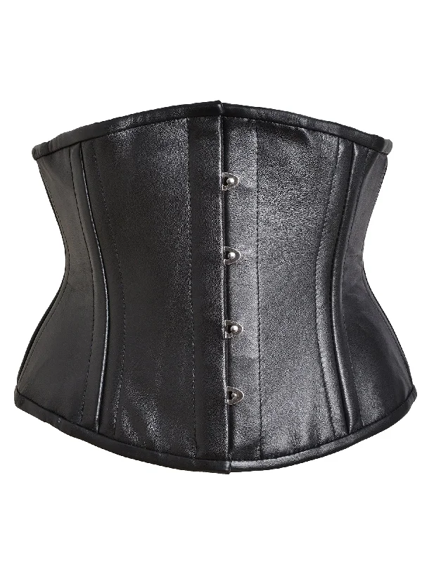 black-leather-waist-cincher