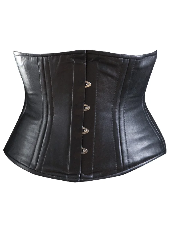 black-leather-waist-cincher