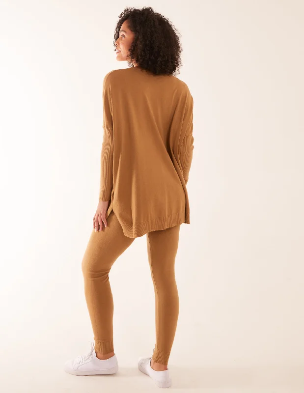 camel-side-split-jumper-lounge-set