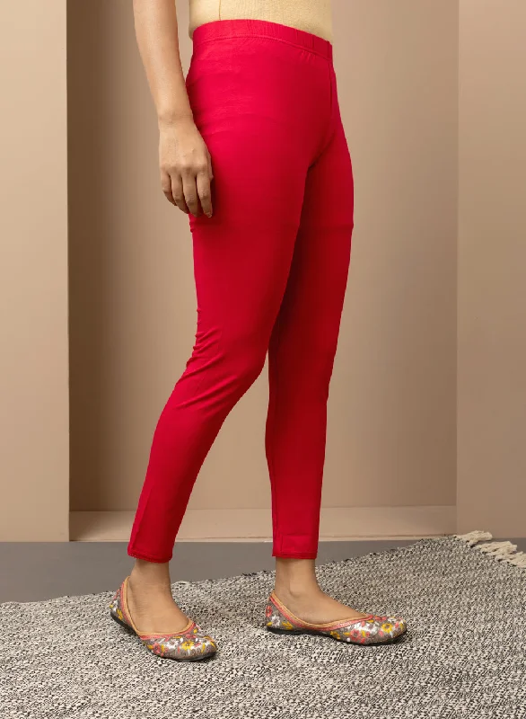 carrot-red-ankle-length-plain-legging