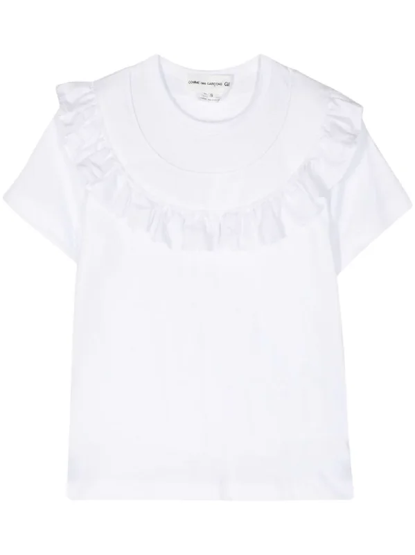 Ruffle-Detail Tee