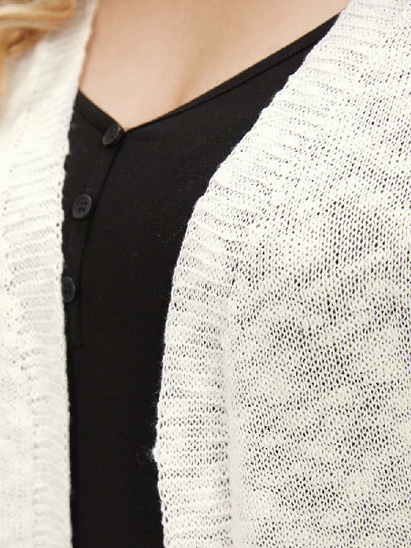 contrast-patched-pocket-open-front-cardigan