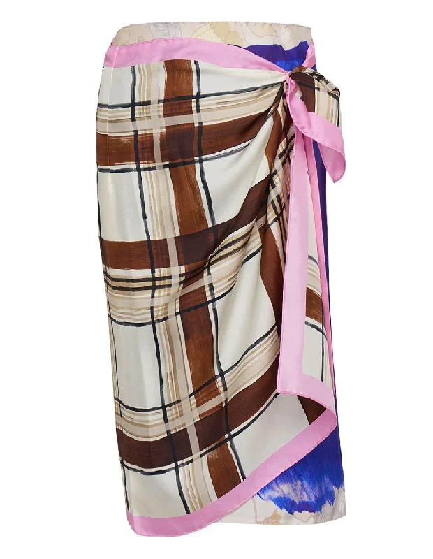 Wrap Print Skirt