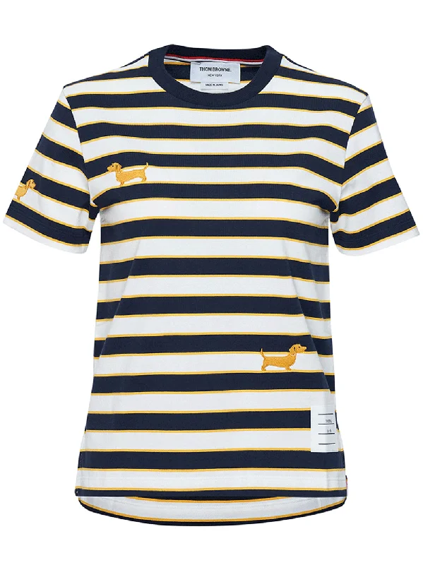 Embroidered Hector Icons Rep Stripe Tee