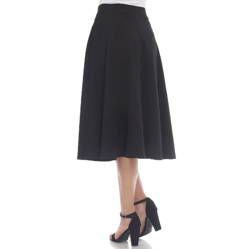 flared-midi-skirt-with-pockets