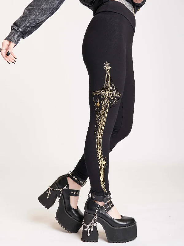 gold-foil-dagger-legging