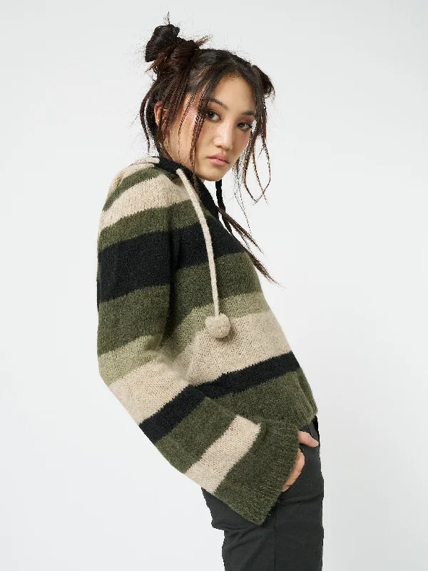 moss-stripes-knitted-hoodie