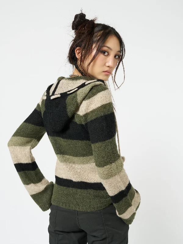 moss-stripes-knitted-hoodie