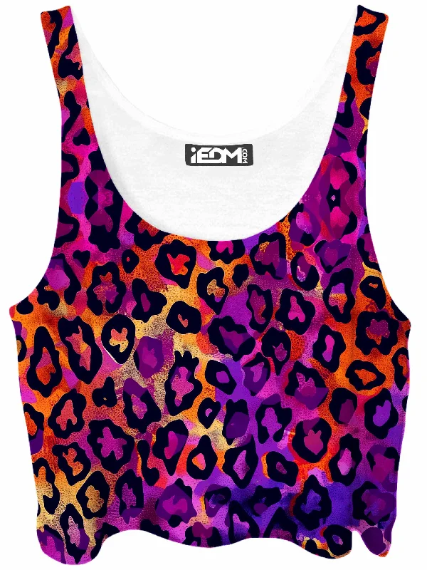 Neon Leopard Crop Top