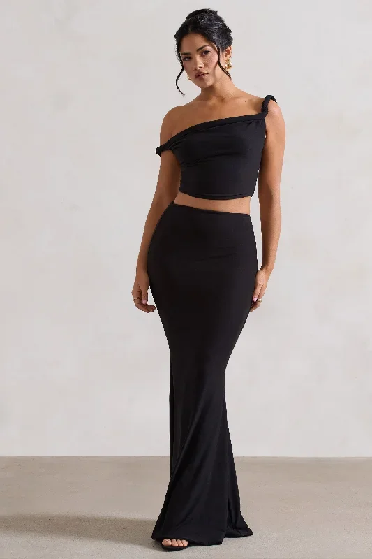 neve-black-gathered-maxi-skirt-cl134930002