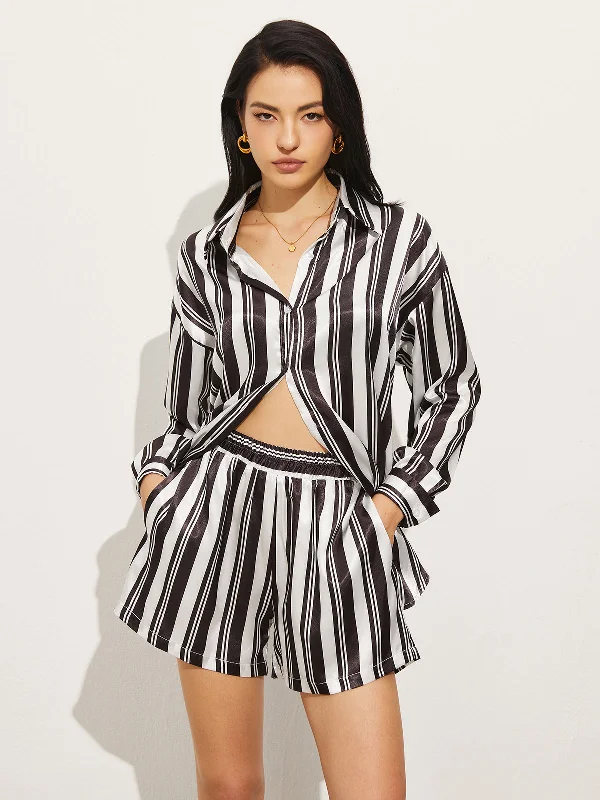 oversized-stripe-shorts-set