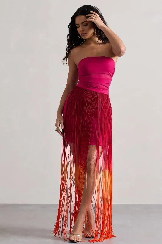 sherbet-pink-orange-ombre-fringe-maxi-skirt-cl134689195