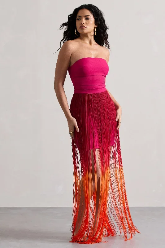 sherbet-pink-orange-ombre-fringe-maxi-skirt-cl134689195