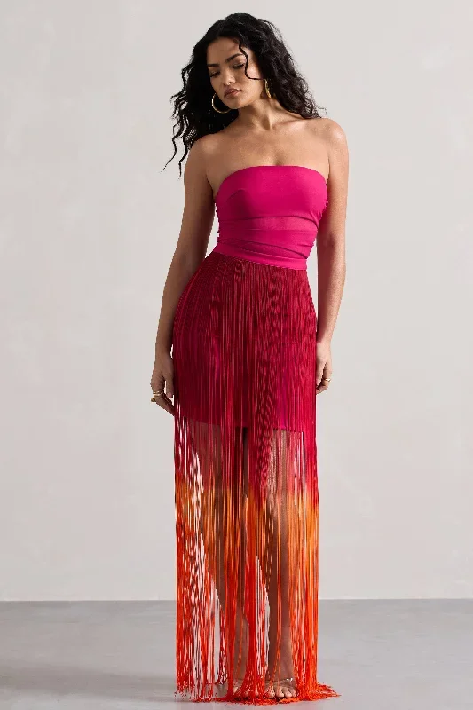 sherbet-pink-orange-ombre-fringe-maxi-skirt-cl134689195