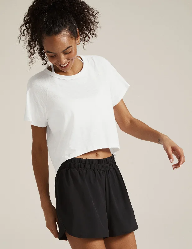 Signature High Low Cropped Tee