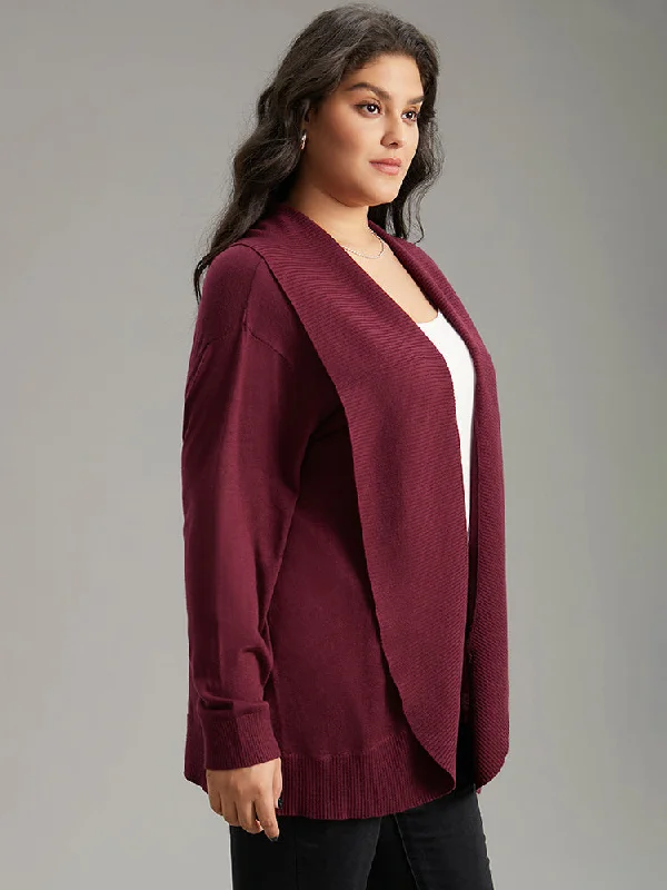 supersoft-essentials-plain-texture-arc-hem-cardigan