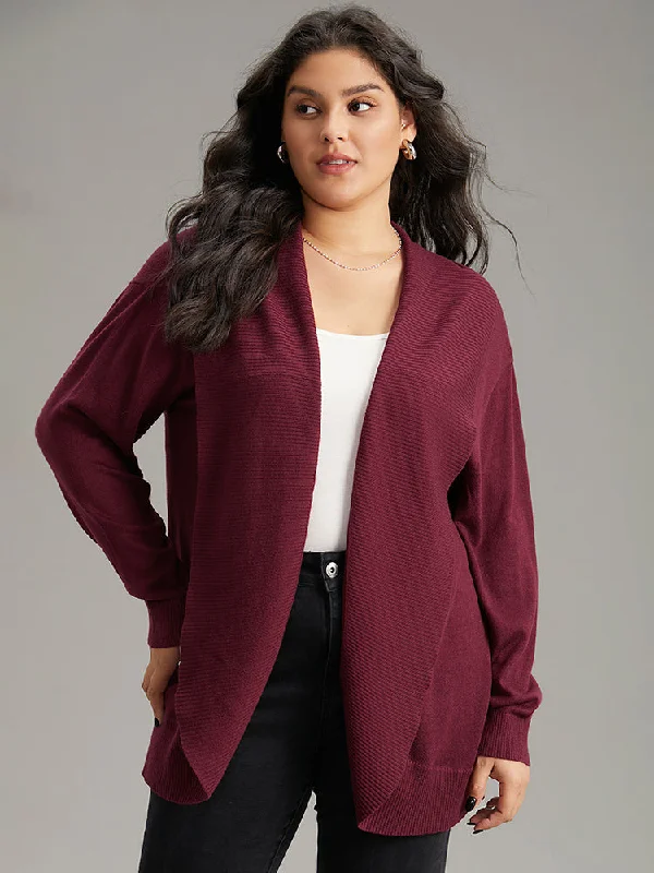 supersoft-essentials-plain-texture-arc-hem-cardigan