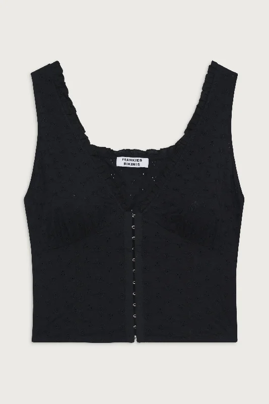 tea-eyelet-ruffle-tank-black