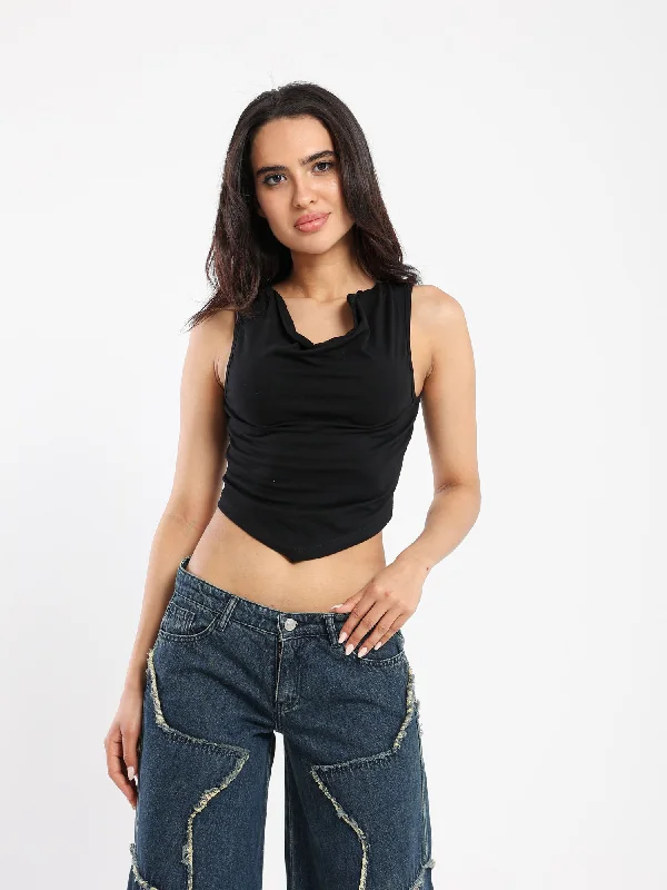 Top - Sleeveless - Cropped