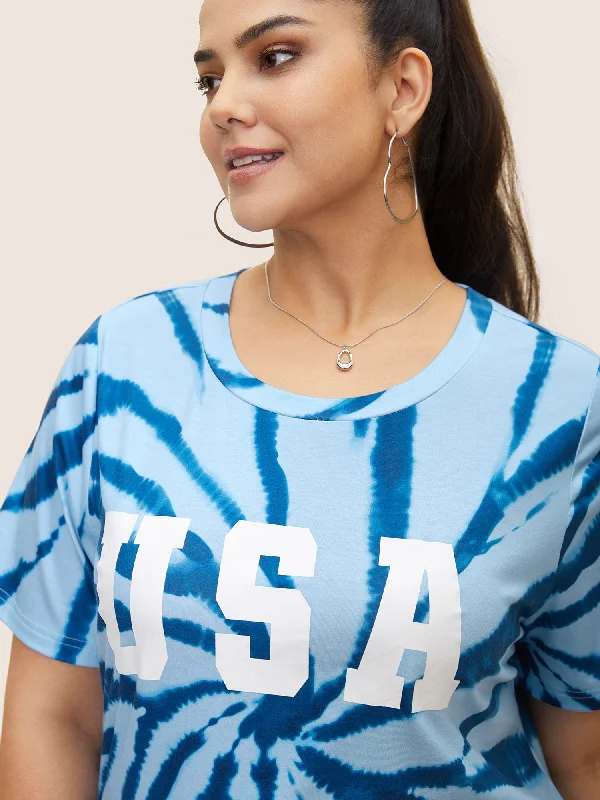 usa-print-round-neck-tie-dye-t-shirt