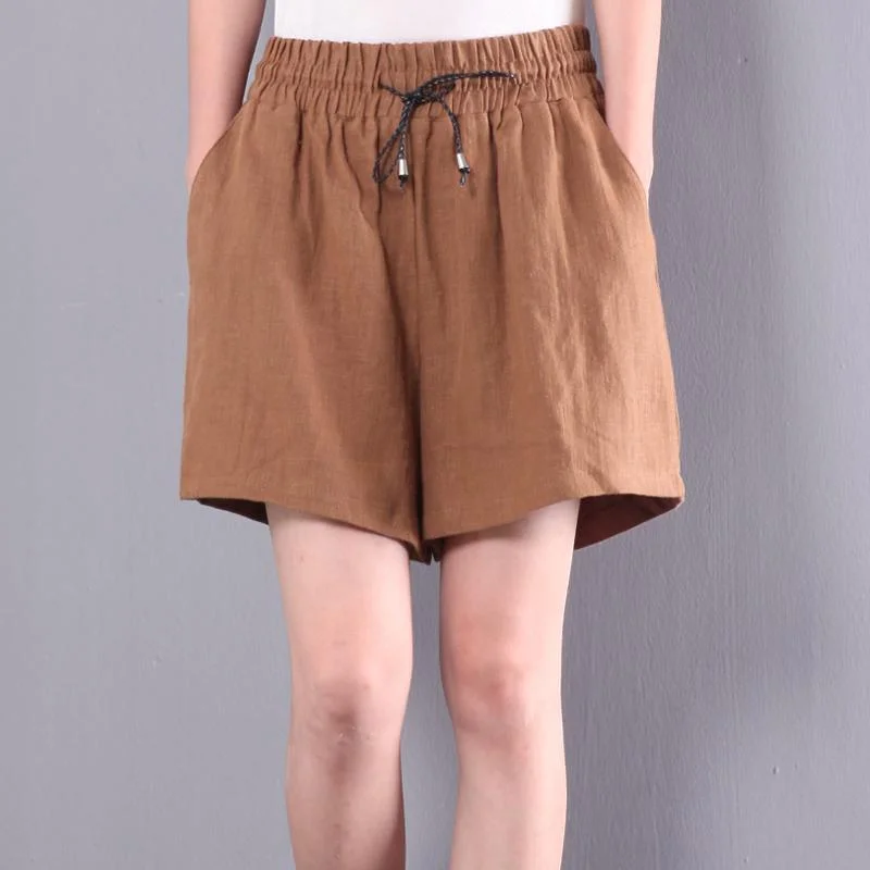 white-baggy-casual-linen-hot-pant-loose-stylish-short